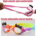 PC Children Eyelash Swimming Goggles New Anti-fog Waterproof Eyelash Goggles Silicone HD Swimming Goggles. 