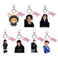 Kpop Idol TXT YEONJUN GGUM Keyring Cute Cartoon Acrylic Keychains. 