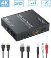 PROZOR HDMI Audio Extractor with Volume Control 4K. 
