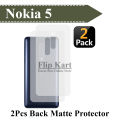 2Pcs Nokia 5 Back Matte Protector Soft Skin Sheet Soft Film Protector For Nokia 5. 