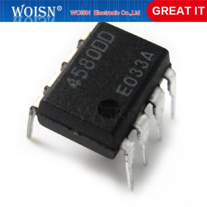 10pcs/lot NJM4580D JRC4580D JRC 4580D DIP-8 In Stock