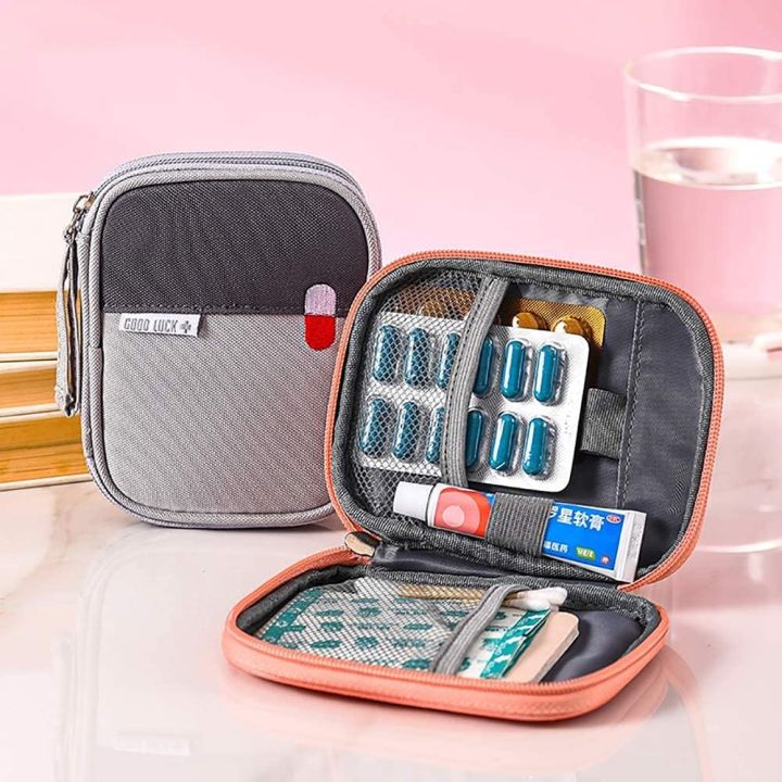 Orchid M Empty First Aid Bags Travel Medical Supplies Cosmetic Organizer Insulated Medicine Bag Convenient Safety Kit Suit for Family Outdoors Hiking Camping Car Office Workplace