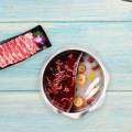 Dual Sided Soup Cookware Hot Pot Cooker Cooking Pot Shabu Hot Pot for Travel Household. 