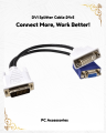 DVI Splitter Cable 24+5 Male to VGA | DVI to VGA Converter Adapter Cable. 