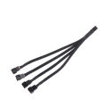 PWM Fan Splitter 4pin Adapter Cable 1 to 1 2 3 4 Computer CPU Fan Splitter Cable. 