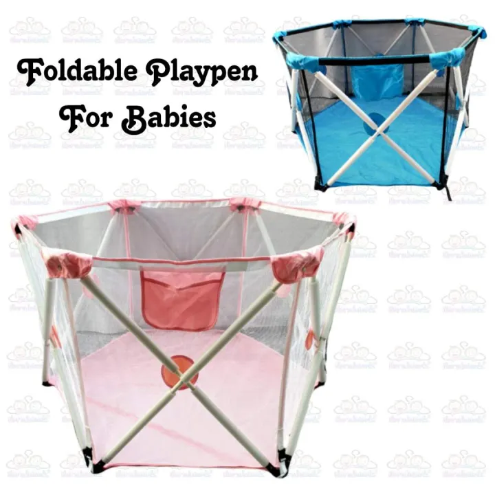 Babies%20Foldable%20Playpen%20Boy%20Girl%20Portable%20Imported%20-%20Image%202