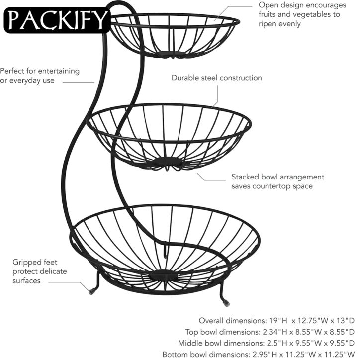 PACKIFY%20Kitchen%20Organizer/Fruit%20Basket/Vegetable%20stand/Kitchen%20Counter%20Rack%20In%20Black%20Color%20Single%20and%20Double%20Handle%20with%202%20and%203%20Tiers%20-%20Image%205