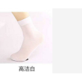 Summer thin male silk socks breathable medium tube black business socks. 