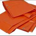 High Quality Orange Tarpal Waterproof Grommets Heavy Duty PVC Tarp, for Canopy Tent, Boat, Pool Cover. 