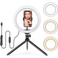 13" LED Ring Light with Tripod Stand and Phone Holder, LED Desktop Selfie 10 Brightness Level & 3 Light Modes 164 Bulbs 2700-6500k with Remote Control for YouTube Video/Live Stream/Makeup/Photography.. 