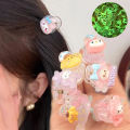 1Pc Luminous Hair Claw Cartoon Sanrio Hairpin Hello Kitty Melody Kuromi Crab Clip Women Hair Clip Barrette Hair Accessories Yao Store. 