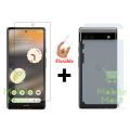 Google Pixel 6A Unbreakable Gorilla Flexible Tempered Glass High Quality Screen Protector + Back Matte Protector Soft Film Protector For Google Pixel 6A. 