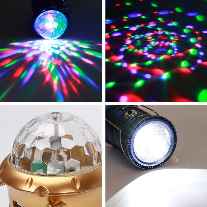 Magic Cool Camping Light With USB Output Flashlight & Stage Lighting ...