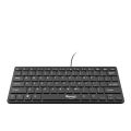 Quantum Qhm7307 Mini Keyboard || Mini Keyboard For PC windows || Wired Keyboard ||  Quantum QHM7307 Mini Spill-Resistant USB Wired Slim Keyboard for Laptop/Desktop (Black). 