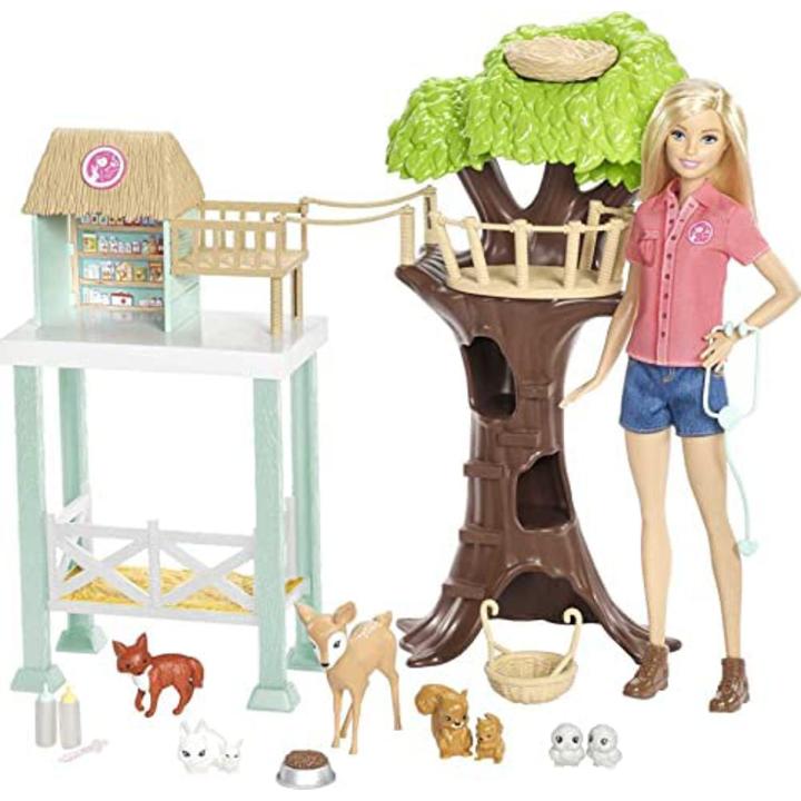 Barbi Animal Doctor Doll With Playset