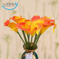 Wishly Real Touch Calla Lily - Artificial Silk Flowers artificial Stems & Bouquet Pack of 5, for Home Shop Office Restaurant Wedding Party Décor / DIY Flower Arrangement Decoration.. 
