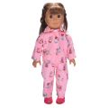 Dolls Accessories Suit Outfit New Pink Pajamas New Born Baby Doll Clothes for 18"43cm American Girl Reborn Doll Clothes. 