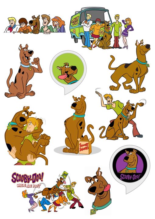 Scooby-Doo Stickers for Laptop 11 Pcs Car Bike Phone Stickers