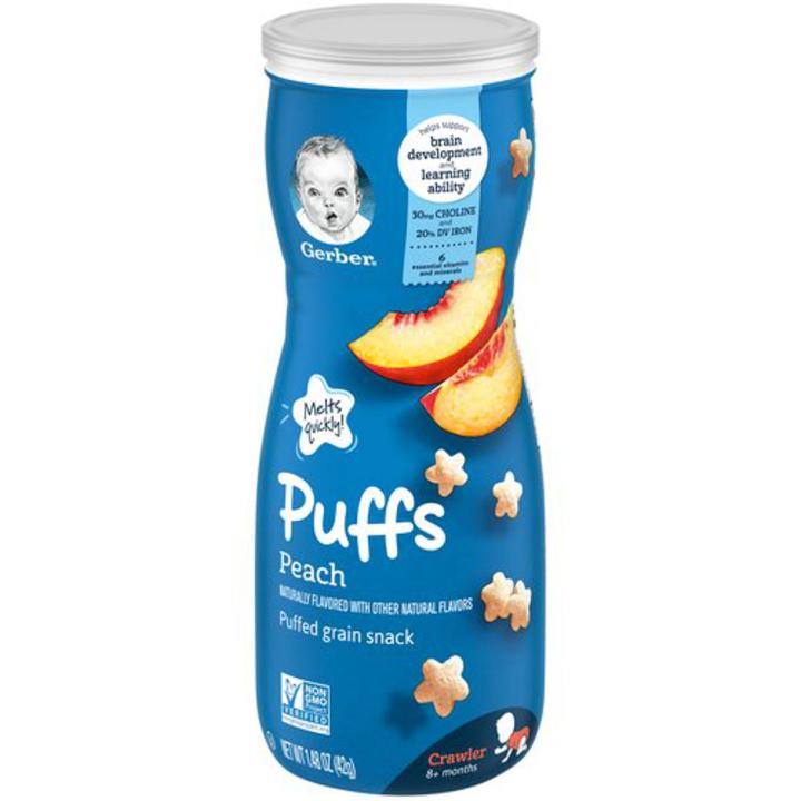 GERBER%C2%AE%20PUFFS,%20Peach,%20Baby%20Snacks,%2042%20g,%2042%20GR%20-%20Image%202
