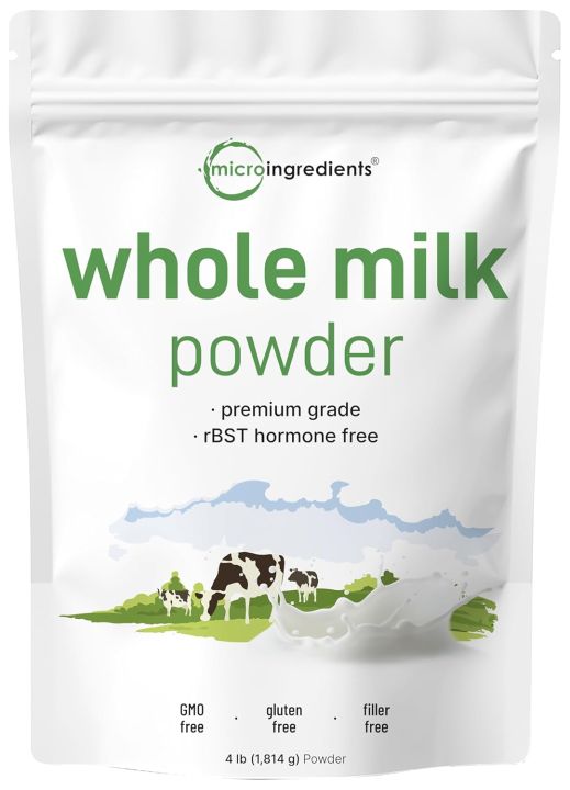 Whole Milk Powder, 100 gm | rBST Hormone Free, Pasture Raised Source, Premium Grade Dry Powdered Form | Great for Baking | Rich in Protein | Non-GMO
