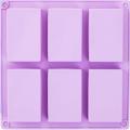 Silicone soap mold 6 even rectangular soap silicone cake mold handmade cold soap mold rectangular soap mold. 