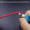 5meter Heat Resistant Wire High Temperature Silicone Wire 300°C Fiberglass Braided Insulated Warm Floor Heat Element Copper Cable. 