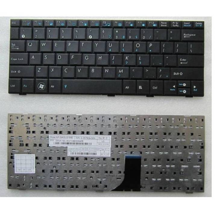 Laptop Notebook Keyboard For AS EEE PC 1008  Series P/N MP-09433US-5283 - Black