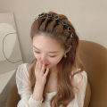 Pearl Braided Hair Clip, Summer Headband, Decorative Hairpin for Women. 