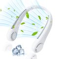 Portable Neck Fan, Rechargeable Personal Neckband Hands Free Bladeless Fan, 360° Surround Vaneless Hanging Neck Fans with 3 Speeds Adjustable for Men Women Home Office Travel, Faster Cooling (White). 