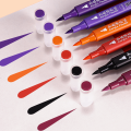 6 PCS-CHOSCH Acrylic Paint Markers Acrylic Soft Brush Marker Pens, For Canvas, Anime Drawing. 