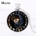 Accessory For Hot Creepypasta Creepy Pasta Ticci Toby Necklace Glass Bronze Pendant Chain Jeff The Killer Hz1. 