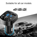 Kebidu Car Bluetooth 5.0 FM Modulator 3.1A Dual USB Car Charger Wireless MP3 Player Adapter Support U Disk TF Card Handsfree Car Kit. 