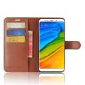 PU Leather Cover For Xiaomi Redmi 5 Plus Case Flip Magnetic Closure Stand Wallet Phone Casing. 