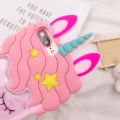 3D Colorfuls Rainbow Unicorn For iPhone 7 Plus Cute Cartoon Horse Back Phone Case High Quality Relax Silicone Soft Edge Full Girls Cover Lens Protective Shockproof Cover. 