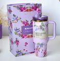 40 oz Stanley Tumbler Mugs 1200ml  Stainless Steel 48 hours Vacuum Insulation  with Leak Proof Handle Straw & Lid  Double Wall Insulated Thermal Coffee Cup Tumbler for Girls Boys Hot & Cold Drinks  Travel, Gym, Office, Outdoor Use Tumbler Water Bottle. 