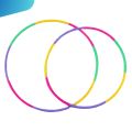 HULA HOOP RING FOR GIRLS BOYS KIDS AND ADULTS FITNESS EXERCISE PLAYING ADJUSTABLE TWISTER RINGS. 