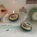 Avocado Scented Candle Creative IG Style Fruit Candle Aromatherapy for Birthday Wedding Photography Home Decoration. 