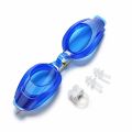 New 3 in 1  Men Women Waterproof Anti-fog Swimming Goggles Set Wide Protection UV Sight Adjustable Lenses with Nose Clip Ear Plug. 