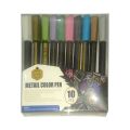 Metallic Paint Markers Pen Set Pack of 10. 