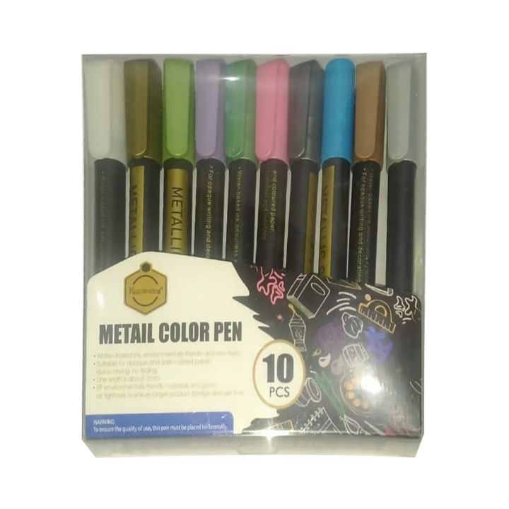 Metallic%20Paint%20Markers%20Pen%20Set%20Pack%20of%2010%20-%20Image%202