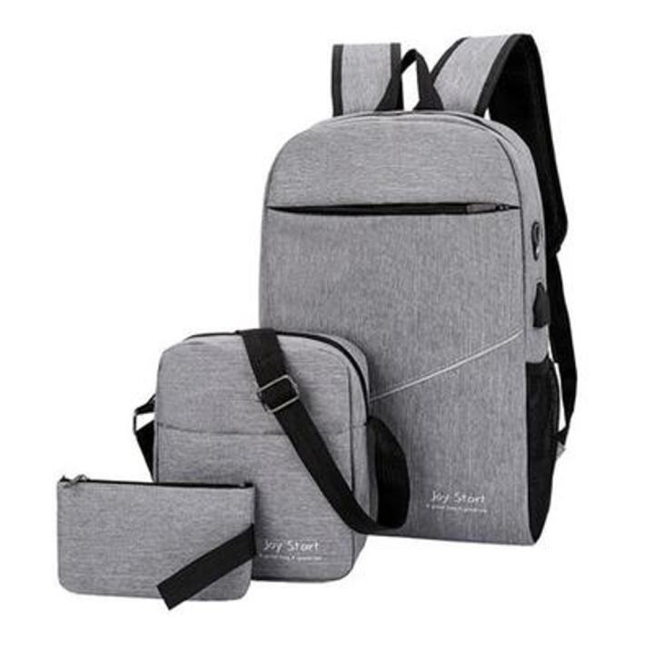 Joy Start 3 in 1 Multipurpose Laptop Backpack Lightweight Outdoor 3 Piece Set Travel Bag Large Capacity with USB Charging Port