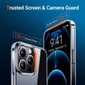 Torras Cover Compatible with iPhone 13 Pro Moon Climber Series Case – Clear. 