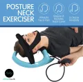 Neck Exerciser - Posture Neck Exercising Cervical Spine Hydrator Pump  Neck Traction Device  Relief for Stiffnes, Neck Pain, Neck Curve Restorer Posture Corrector. 