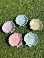Jesmonite Clam Sea Shell trinket dish for jewellery storage and decorative made of cement and concrete. 