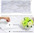 2 Rolls White Marble Contact Paper with Grey Marble Texture for Kitchen Cabinets/Drawers, Bedroom, Living Room and Decorations- Peel and Stick Wallpaper,  Self Adhesive Wall Paper-Large Size: 60cm x 200 cm. 