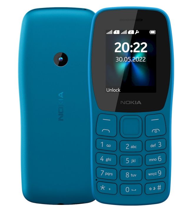 Nokia 110 (2022) Size:1.77 inch   Battery:1000 mAh, Removable1