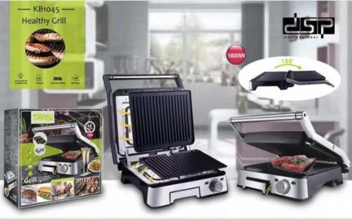 DSP%202%20Slice%20Electric%20Indoor%20Panini%20Press%20Grill%20with%20Non-Stick%20Double%20Flat%20Cooking%20Plate%20-%20Image%202
