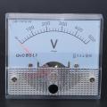 AC Pointer Voltmeter 0-500V Scale Range Voltage Test Meter Detector Panel Meters. 