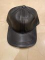 Baseball Original leather Cap Brown Black Red pure sheep leather cap for men and women Hats & Caps. 