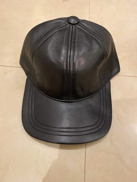 Baseball%20Original%20leather%20Cap%20Brown%20Black%20Red%20pure%20sheep%20leather%20cap%20for%20men%20and%20women%20Hats%20&%20Caps%20-%20Image%206
